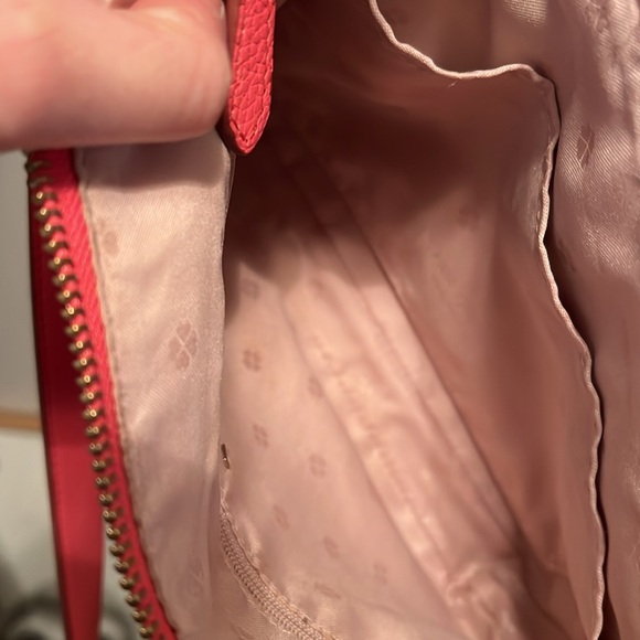 Kate Spade Coral  Pebbled Leather Crossbody - Picture 10 of 12